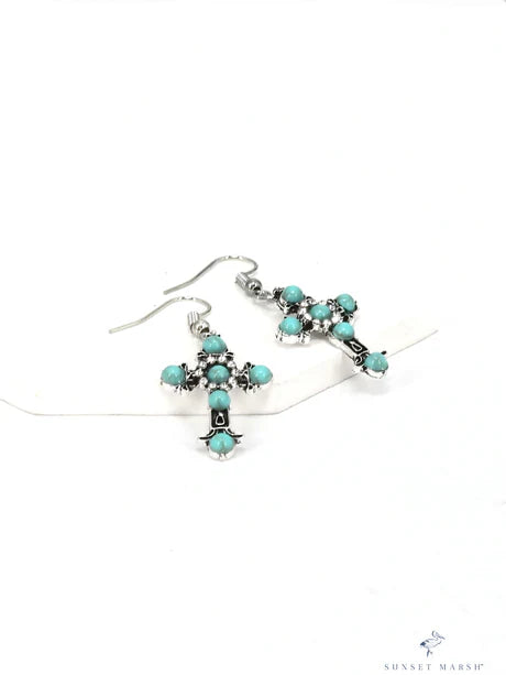 Desert Faith - Blue Earrings (Not Paparazzi)