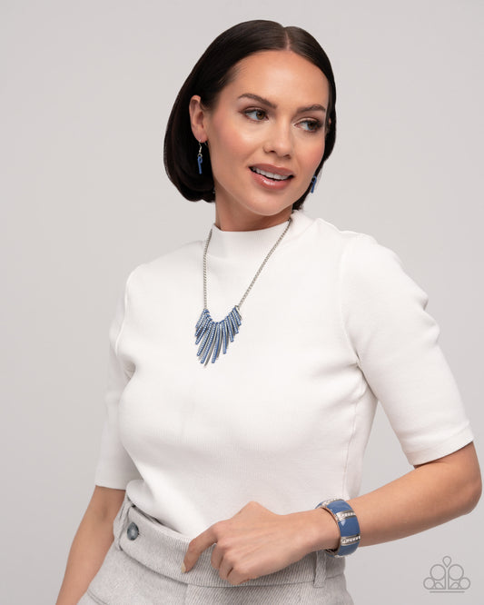 Fashionable Fringe - Blue