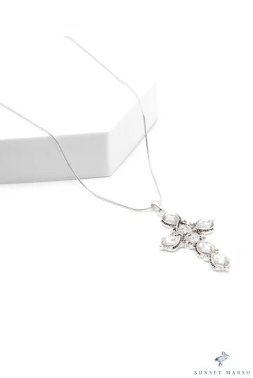 Timeless Grace - Silver Necklace (Not Paparazzi)