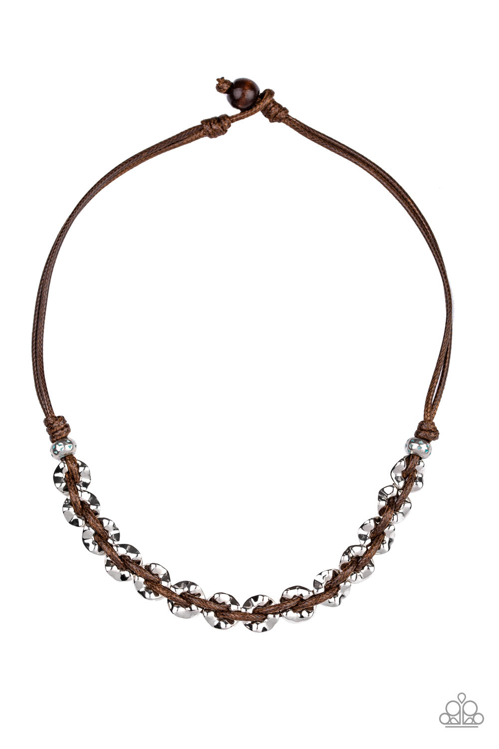 Men's Necklace and Bracelet Set - Brown
